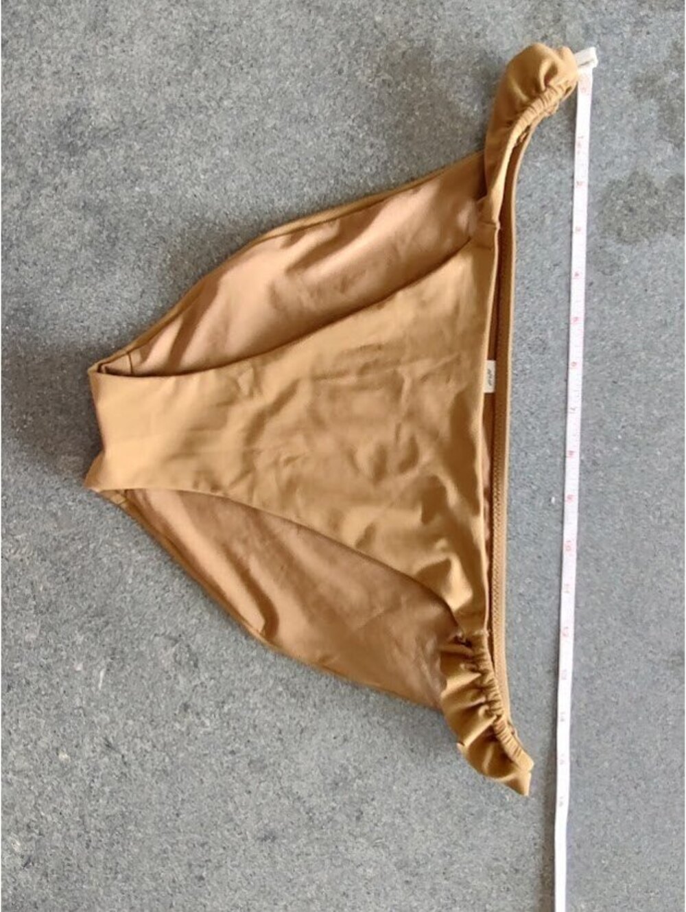 Aerie High Cut Bikini Bottoms in Tan